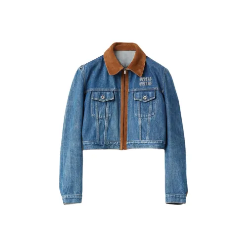 MIU MIU Denim Jacket Women's Blue