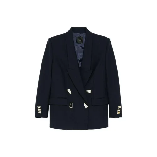 PINKO SS24 Бизнес Костюм Пальто Женское Морской Синий