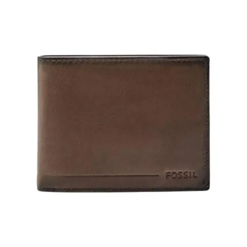 FOSSIL Кожа Кошелек Мужской Коричневый