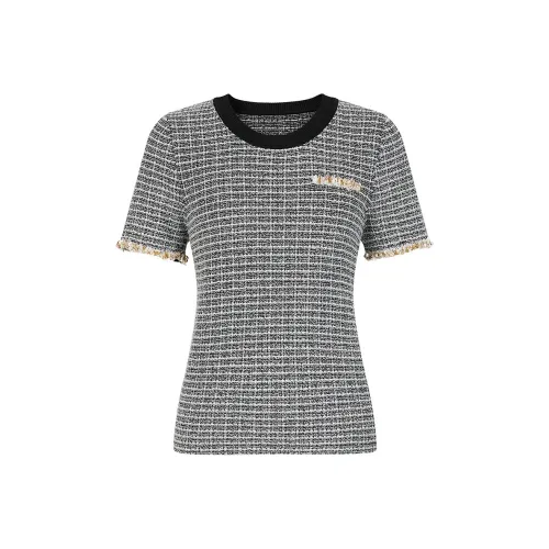 JZ. ANNAKRO Трикотаж Женский Цветочный Черный