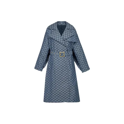 MCM Синий Женский Тренч