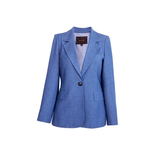 ROEYSHOUSE Бизнес-костюм женский джинсовый синий