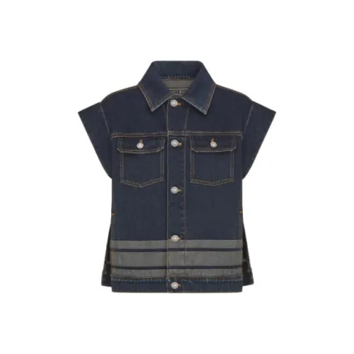 DIOR FW23 Denim Jacket Women's Blue DIOR FW23 Деним Куртка Женская Синяя