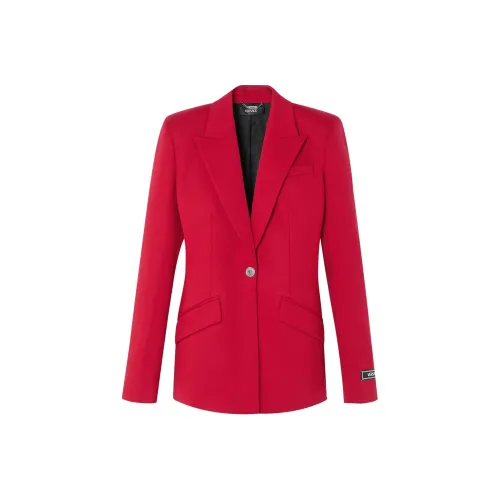 VERSACE SS24 Бизнес Костюм Пальто Женское Ярко-красное