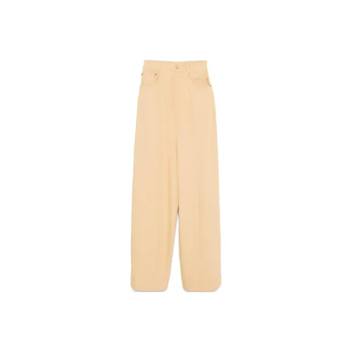 MM6 MAISON MARGIELA FW24 Повседневные брюки Женские Верблюжий Желтый