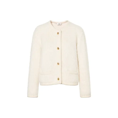 CELINE Cropped Jacket Женская Белая
