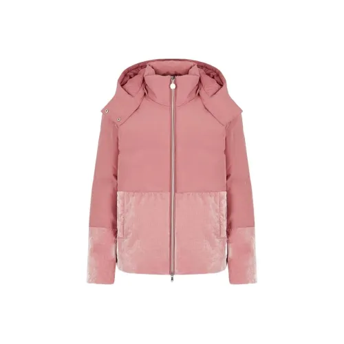 EMPORIO ARMANI EA7 FW22 Хлопковый пуховик Женский Розовый