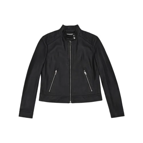 BALLY SS22 Кожа Куртка Женская Черная