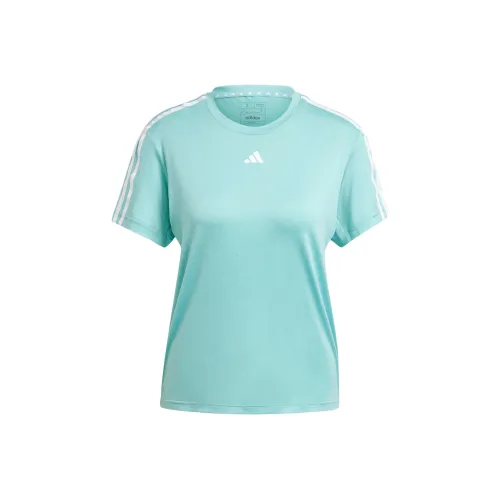 Adidas ESSENTIALS3 Stripes Standard T-Shirt Women Mint Ton