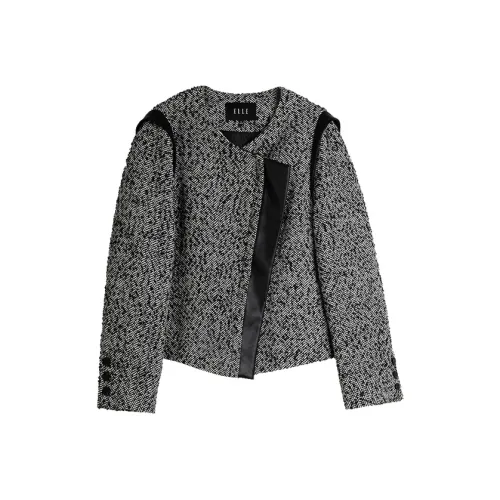 ELLE Cropped Coat Women's Dark Gray ELLE Укороченное пальто женское темно-серое