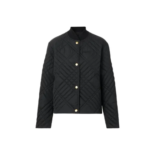 Burberry Хлопковый пуховик женский черный