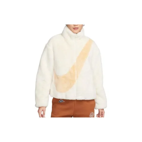 nike Куртка Куртки Пальто Женские Бежевый