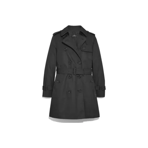 COACH Тренчкот Женский Черный