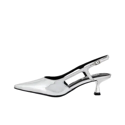 STEVE MADDEN Legaci Узкий каблук Высокие каблуки 5 см Женские Серебряные