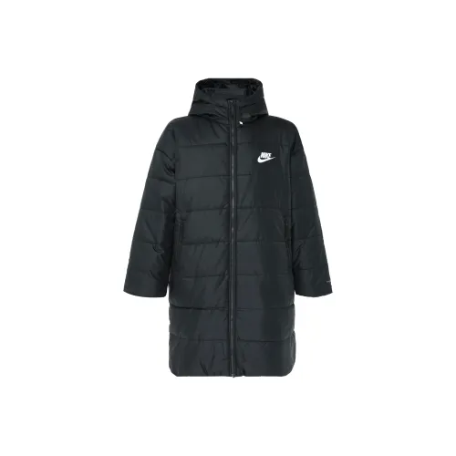 NIKE Черные Женские Объемные Куртки (Пуфы)