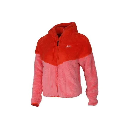 Nike Бархат Feel Куртка Женские Оранжевый