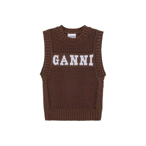 GANNI Умбра Женские Жилеты