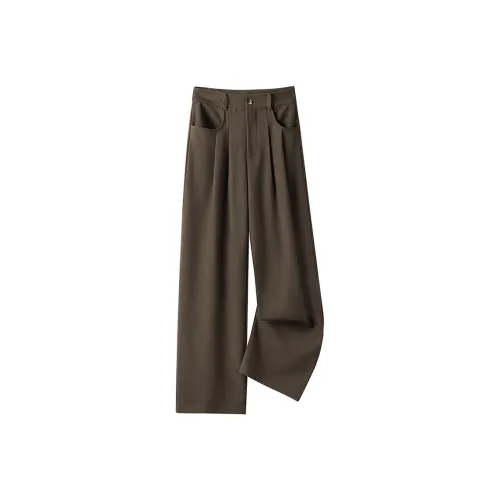 Cypress House Повседневные брюки Женские Темно-коричневый