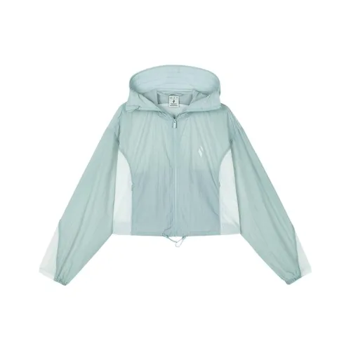 Skechers Cropped Jacket Женская Небесно-Серый Циан