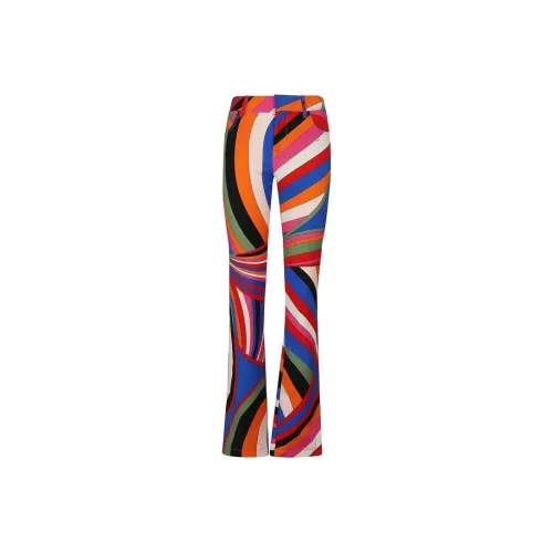 EMILIO PUCCI Многоцветные Женские Повседневные Брюки
