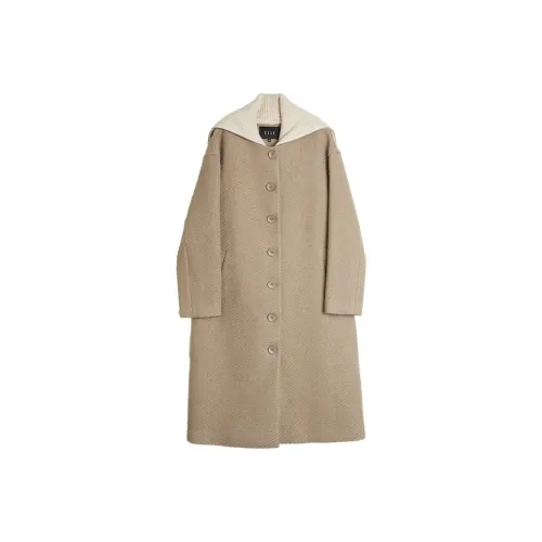 ELLE Серый Зеленый Женский Пальто