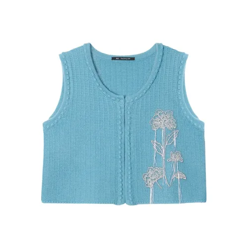 ROSESTUDIOBYGUOPEI Жилет Женские Синий