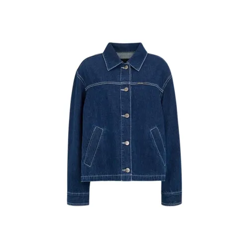 COACH SS24 Denim Jacket Women's Blue