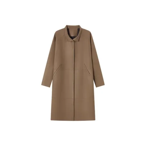 FINITY Верблюжий Женские Кожаные Куртки