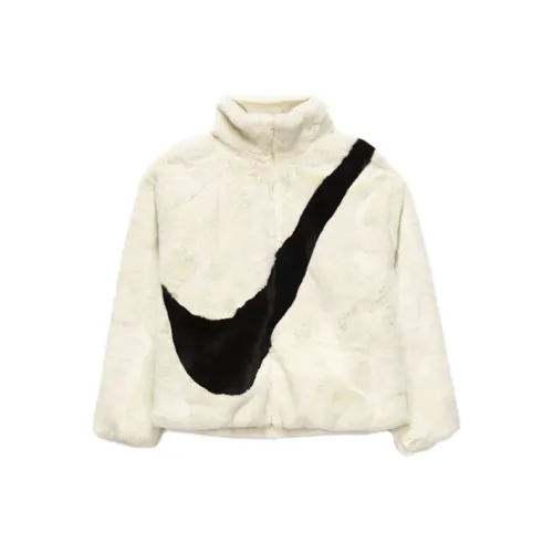 NIKE Белые Женские Бархатные Куртки