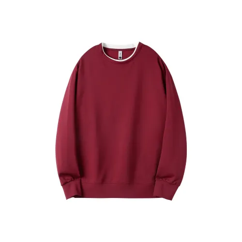 ZHONGBANGJICHU Свитшот Унисекс Бордовый