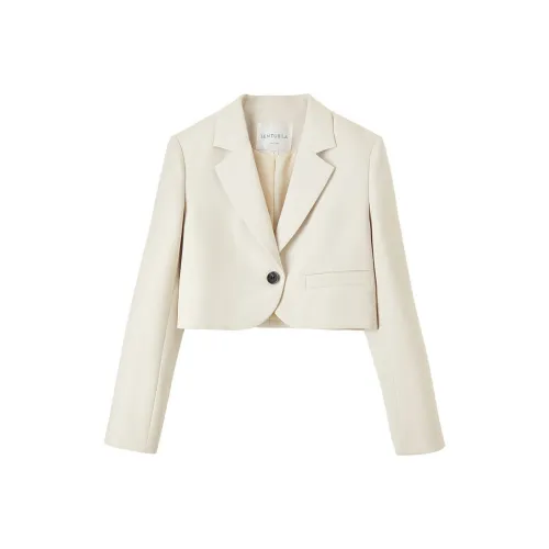 SENTUBILA Бизнес-костюм женский овсяного цвета