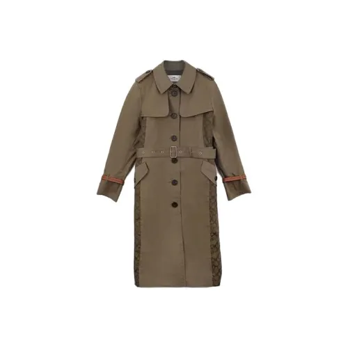 COACH Тренчкот Женский Лавровый Зеленый