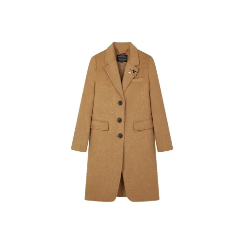 Teenie Weenie Женский пальто горчичного желтого цвета