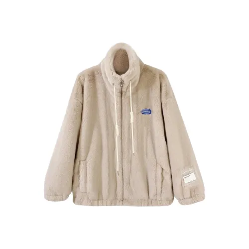 YuChaJia Абрикос Женские Бархатные Куртки