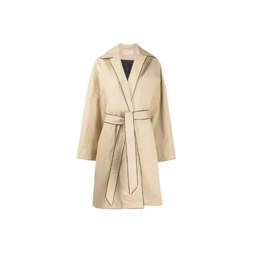 Balenciaga Тренчкот Стандартный крой Женский Бежевый