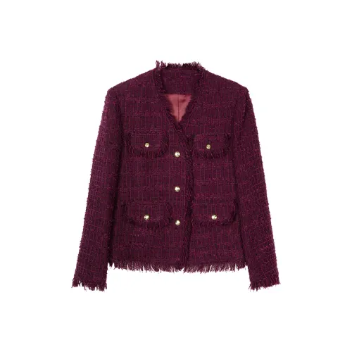 MISSSHINE Cropped Coat Women's Анкора Red