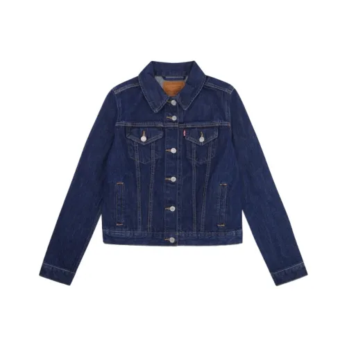 Levis Тёмный деним Женское короткое пальто