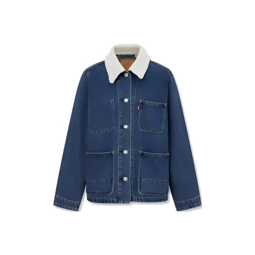 Levis Синие Женские Джинсовые Куртки