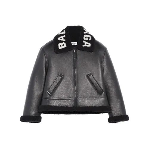 BALENCIAGA Черное Женское Короткое Пальто