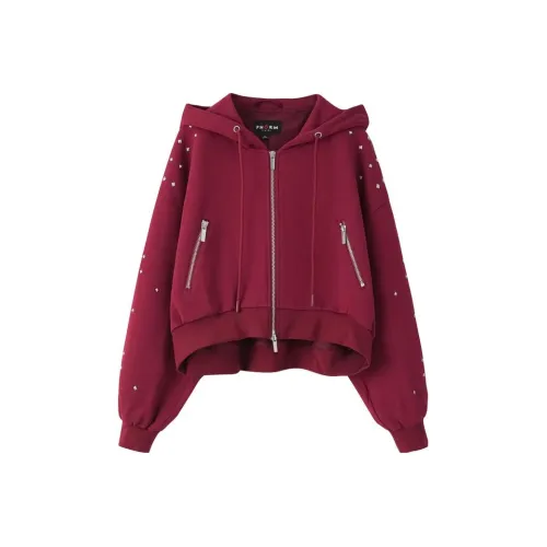 PHORM Cropped Coat Women's Spinel Red PHORM Укороченное пальто женское Спинел красный