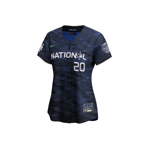 NIKE Синий Женская Бейсбольная Джерси