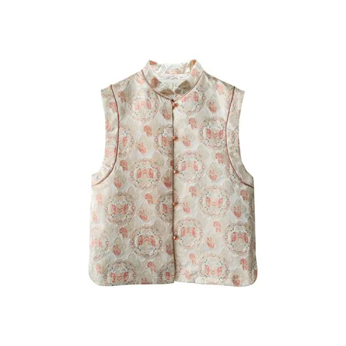 JK&JS Бобовый розовый Женские жилеты