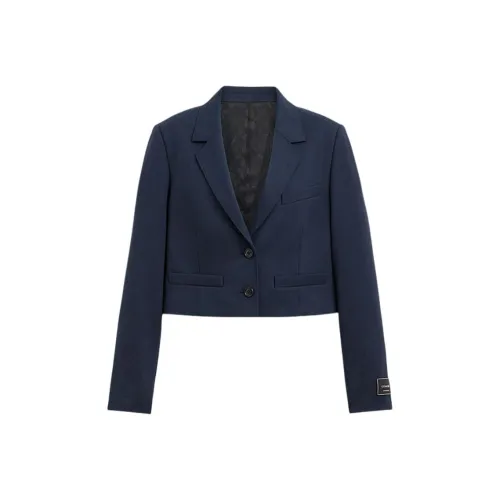 COACH SS24 Бизнес Костюм Пальто Женское Морской Синий