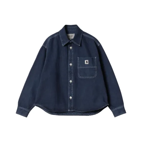 Carhartt WIP Denim Куртка Женская Авиационный Синий