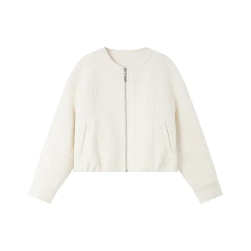 VIMLY Cropped Coat Women's Creamy Apricot