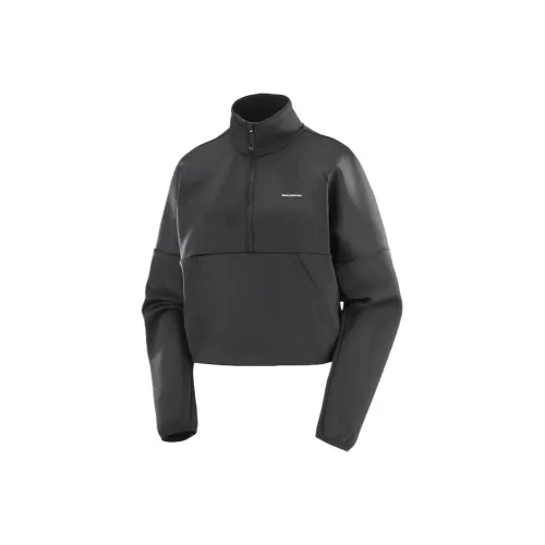 SALOMON Свитшот Женский Темно-черный