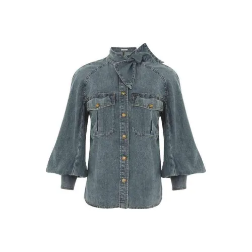 Zimmermann FW24 Denim Jacket Women's Deep Sea Blue