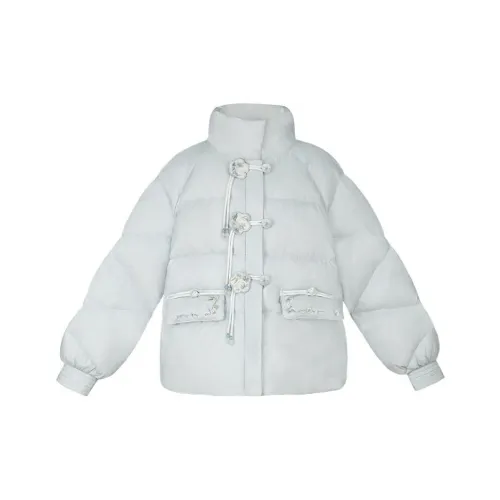 More Than Thirteen Синий Женские Объёмные Куртки (Пуфы)