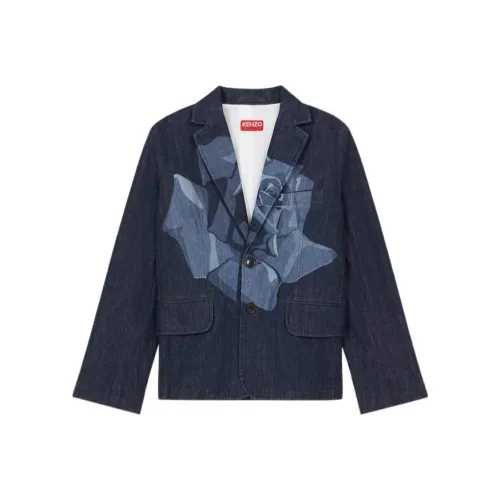 KENZO Бизнес-костюм пальто женское синий