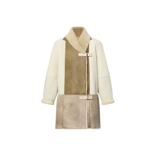 LOUIS VUITTON FW24 Пальто Женское Бежевый